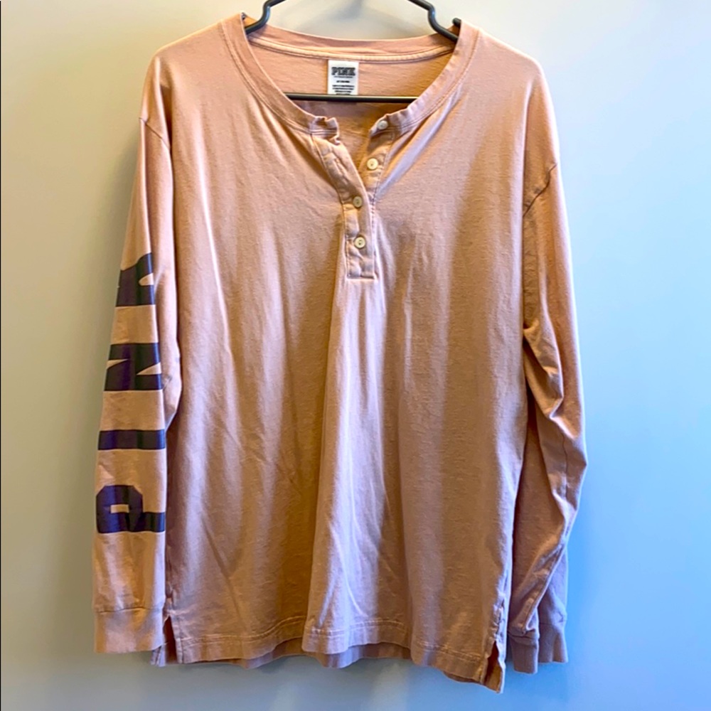 Pink Three-Quarter Long Sleeve